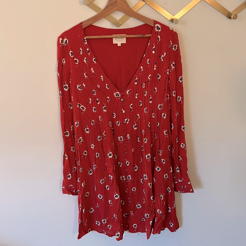 Sezane floral dress